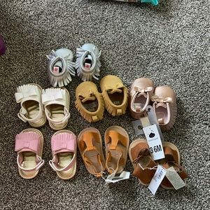 Baby girl 3-6 month shoe lot